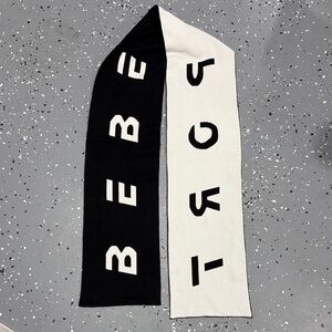Bebe Monochrome Logo Scarf